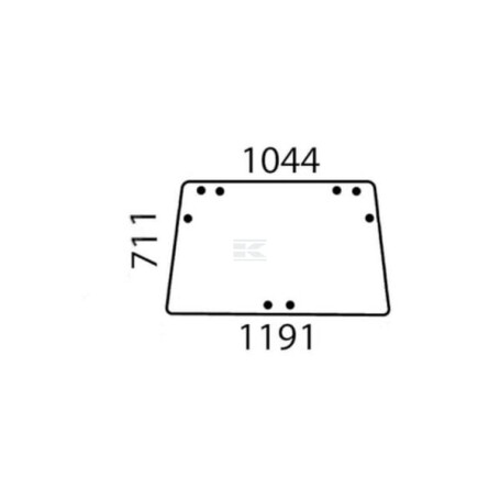 Vitre JOHN DEERE AL70094