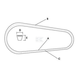 Courroie VAPORMATIC AV105694