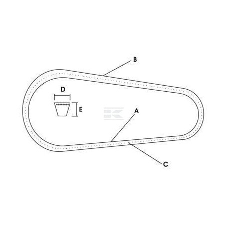 Courroie VAPORMATIC AV105694