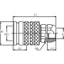 Raccord rapide DNP B300HP201IGF12