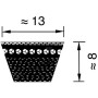 Courroie OPTIBELT AX13590