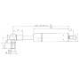 Vérin à gaz STABILUS CA7972RE