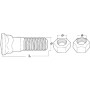 Boulon de lame UNIVERSEL CPB14