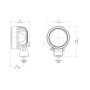 Phare de travail LED VIGNAL D14855