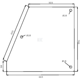 Vitre de porte UNIVERSEL D6004T