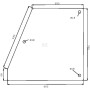 Vitre de porte UNIVERSEL D6004T
