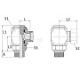Raccord tournant VOSS DGWEV6LR18