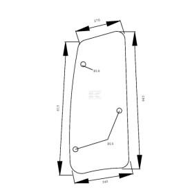 Cristal lateral UNIVERSAL D7782