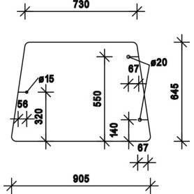 Vitre latérale UNIVERSEL D7746