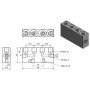 Bloc de distribution UNIVERSEL CWP414BSP90