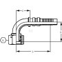 Raccord à sertir ALFAGOMMA DKRH503290G2