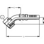 Raccord à sertir ALFAGOMMA DKRH251645G2