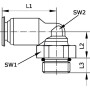 Raccord UNIVERSEL ECSS614NSF
