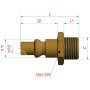 Raccord hydraulique LÜDECKE ESO14NA