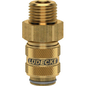 Acoplam. rápido macho BSP 3/8" LÜDECKE ESM38AAB