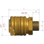 Raccord rapide LÜDECKE ESO38A