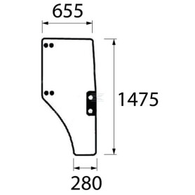 Vitre de porte UNIVERSEL ER047313N