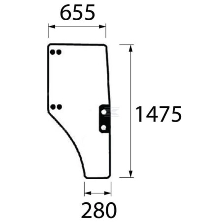 Vitre de porte UNIVERSEL ER047313N