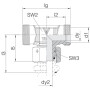 Té orientable VOSS ETSD35L