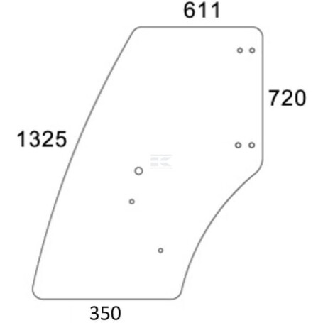 Vitre de porte UNBRANDED F329810030150N
