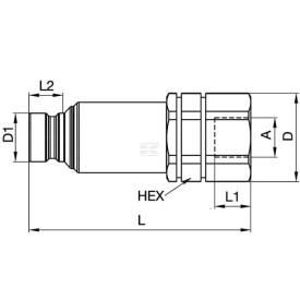 Embout PARKER FEC100220FB