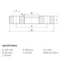 Bride inoxydable UNIVERSEL FG2642219RVS