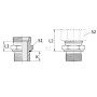 Raccord VOSS GEV35LM42WD