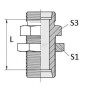 Raccord droit UNIVERSEL GSS12LKR