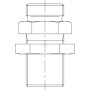 Raccord cloison VOSS GSS42L