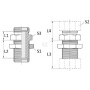 Raccord cloison VOSS GSS42L