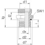 Raccord VOSS GES14SM20WD