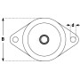 Pied UNIVERSEL HD12540M12