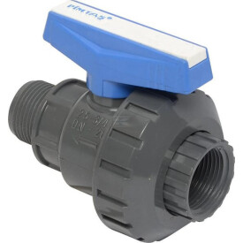 Valvola a sfera in PVC M3/4 "xF3/4" bocchettone singolo PIMTAS KS34342PVC