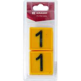 Placa numérica nº: 1 (6 uds.) UNIVERSAL KRVV10101P06B