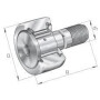 Galet de came type INA/FAG KR35XPPA
