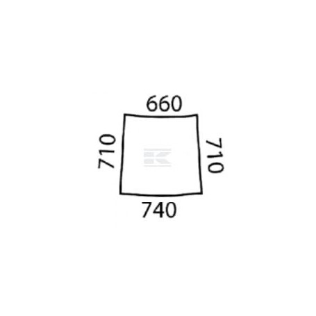 Vitre de porte JOHN DEERE L58951