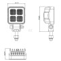 Phare de travail LED UNIVERSEL LA10605