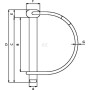 Goupille de verrouillage UNIVERSEL LP845KR