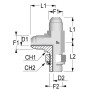 Raccord ALFAGOMMA LIB1712