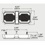 Feu arrière LED UNIVERSAL LA40090