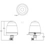 Gyrophares LED synchronisables UNIVERSEL LA20095