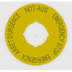 Plaques d'urgence EATON M22XBK1