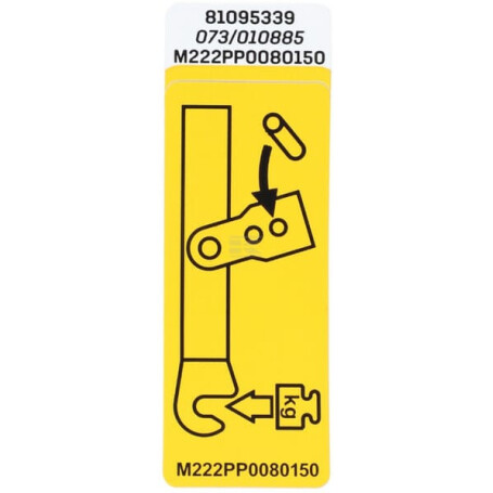 Étiquette AGCO M222PP0080150