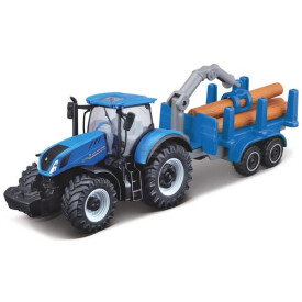 New Holland T7.315 HD con remolque de troncos MAISTO MA15590NL
