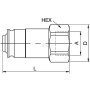 Embout PARKER NS100216FB