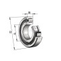 Roulement cylindriques INA/FAG NUP313ETVP2