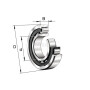 Roulement cylindriques INA/FAG NU314ETVP2