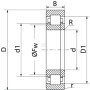 Roulement cylindriques SKF NUP317ECJ