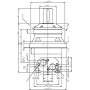 Roue moteur DANFOSS OMVW400151B3116