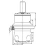 Roue DANFOSS OMTW200151B3031